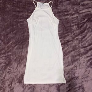 Fashion Nova White Halter Mini Dress